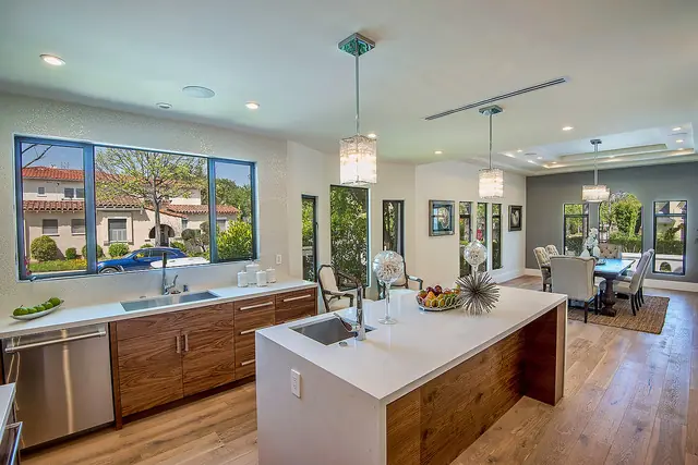 Completely remodeled kitchen and living space